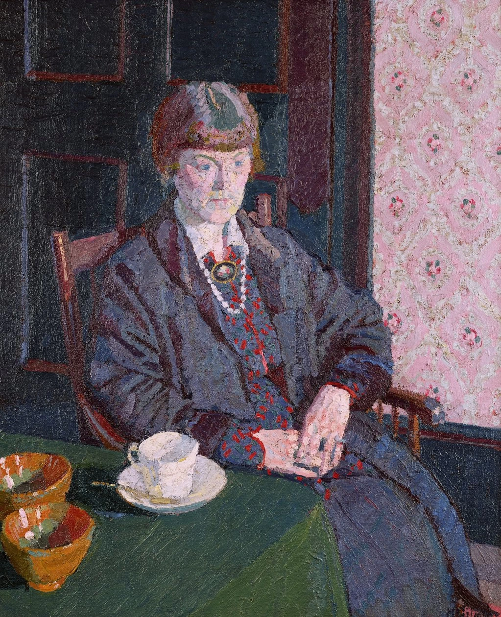 Harold Gilman - Donna seduta a un tavolo
